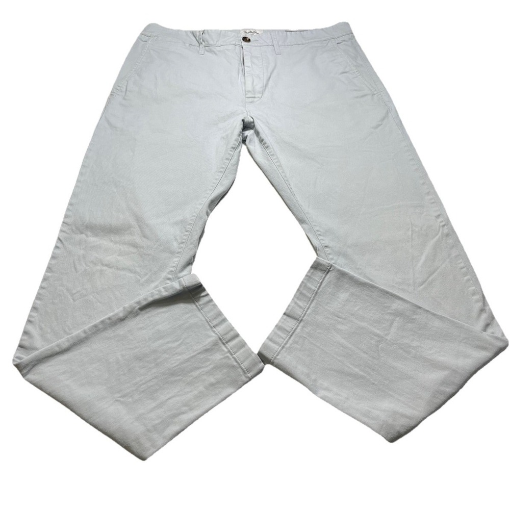 Goodfellow‎ Hennepin Mens Slim Chino Pants 36x32 Light Blue Stretch Casual
